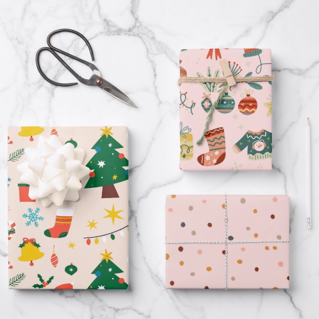 Christmas Decoration Wrapping Paper (Front)