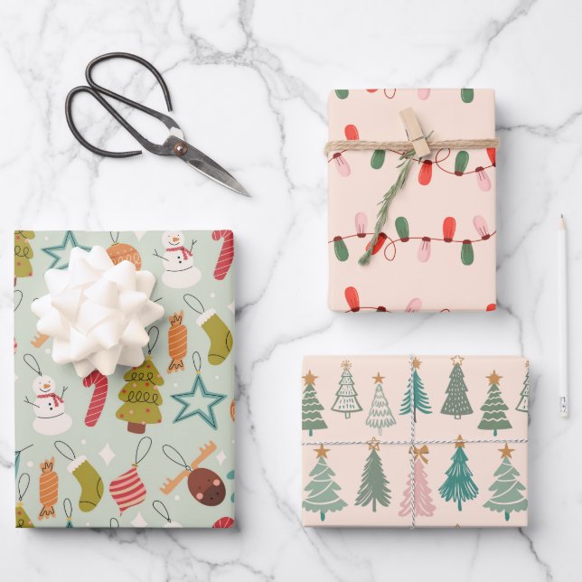Christmas Decoration Wrapping Paper (Front)