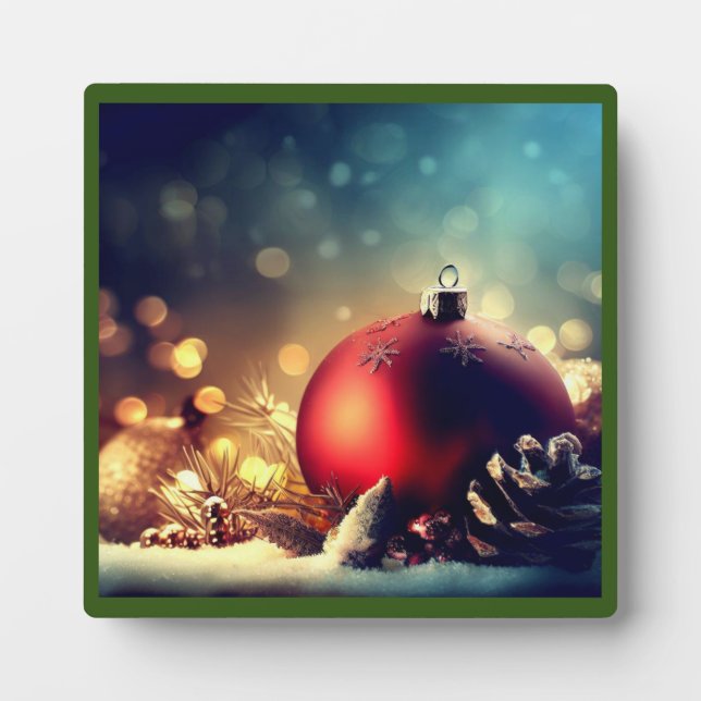 Christmas Decorations 1 Plaque (Front)
