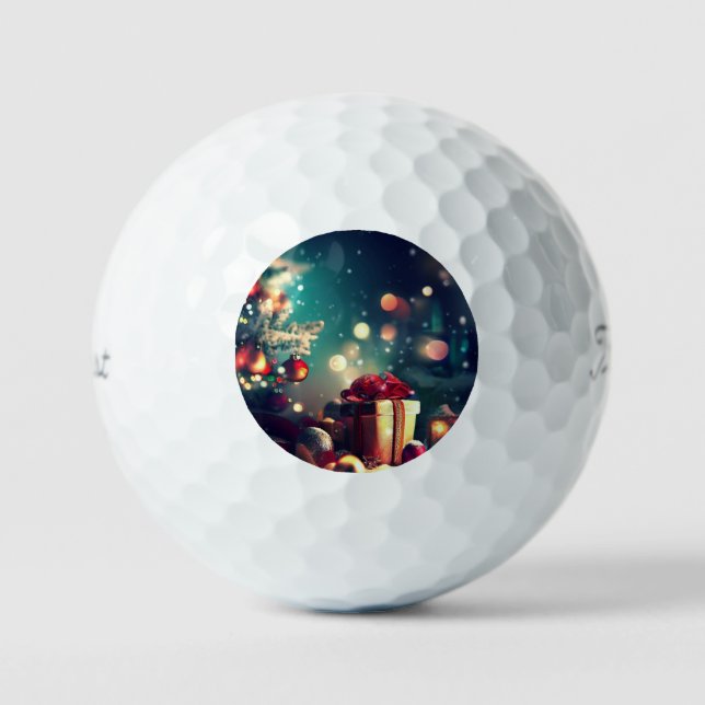Christmas Decorations (6) Golf Balls (Front)