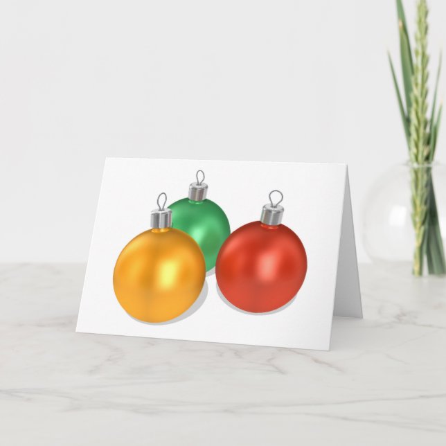 Christmas Decorations Card (Front)