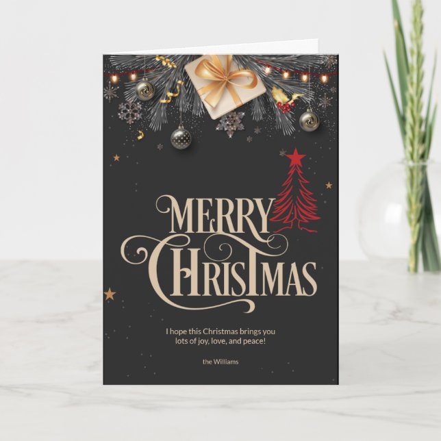 Christmas Decorations Card (Front)