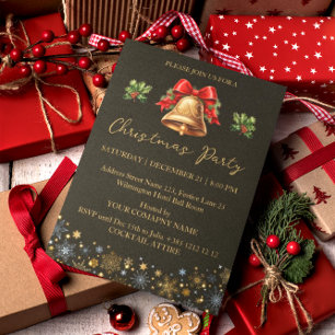Christmas Decorations Company Party  Invitation
