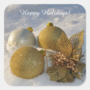 Christmas Decorations custom text stickers