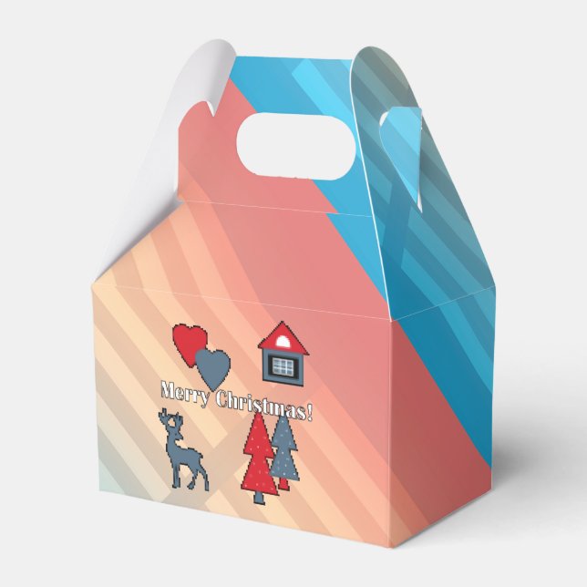 Christmas decorations favour box (Front Side)