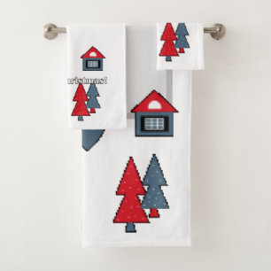 Christmas decorations , gift bath towel set