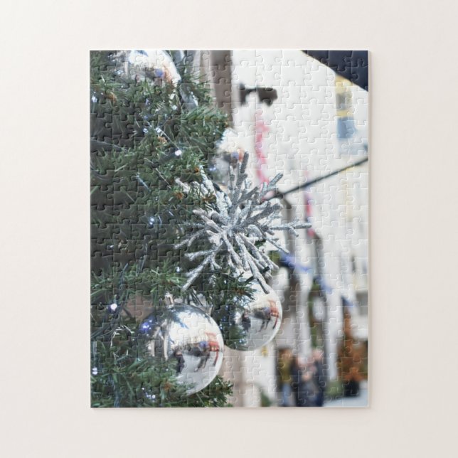 Christmas Decorations in London, England UK Jigsaw Puzzle (Vertical)