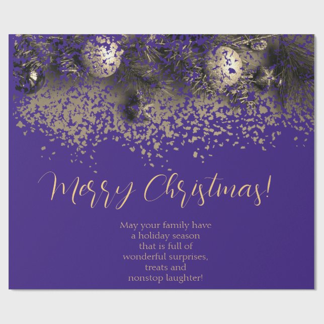 Christmas decorations in points wrapping paper (Flat)