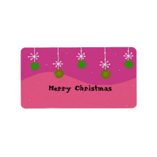 Christmas Decorations Label