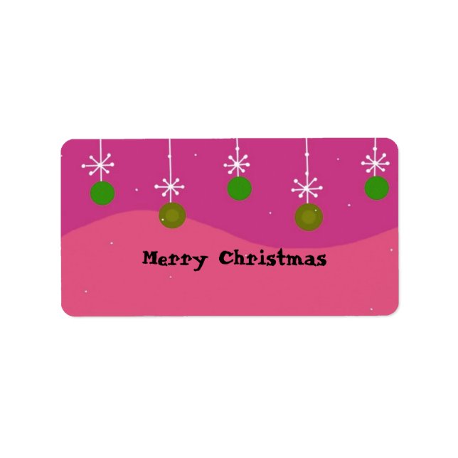 Christmas Decorations Label (Front)