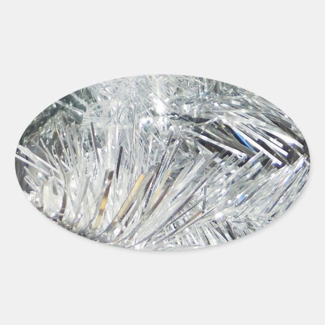 Christmas Decorations Oval Sticker (Front)