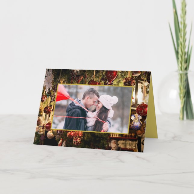 Christmas Decorations Photo Card (Front)
