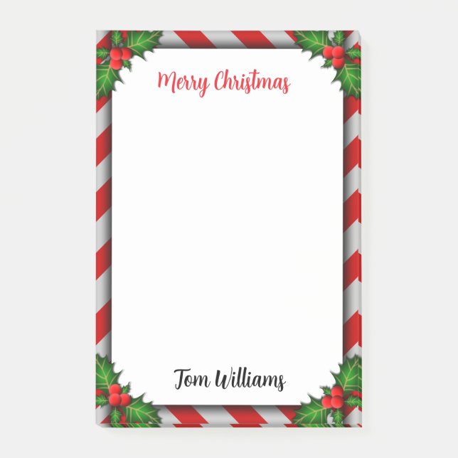 Christmas decorations  post-it notes (Front)