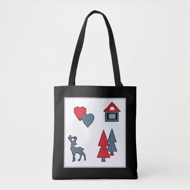 Christmas decorations tote bag (Front)