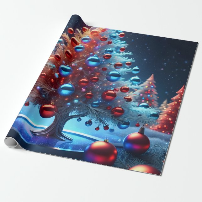 Christmas Decorative Canvas 1 - 002 Wrapping Paper (Unrolled)