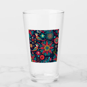 Christmas Decorative Pattern Glass Tumbler