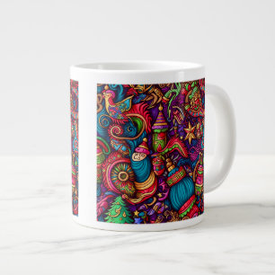 Christmas Decorative Pattern Jumbo Mug