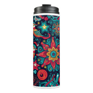 Christmas Decorative Pattern Thermal Tumbler 