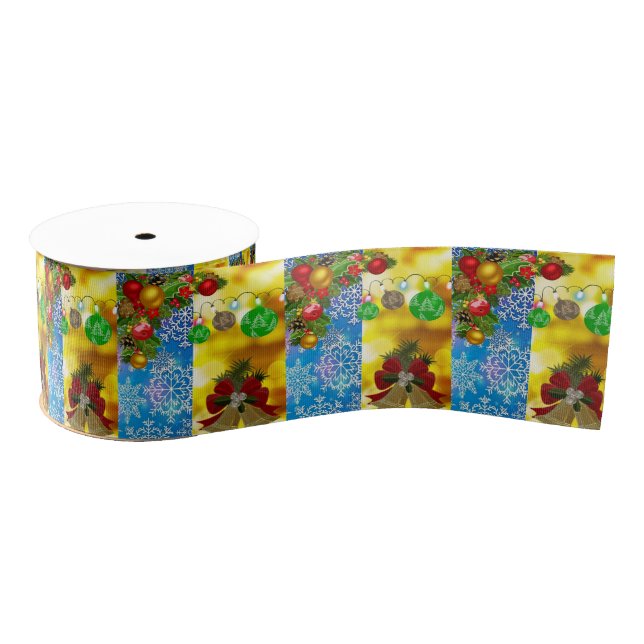 Christmas Decorative Ribbon Grosgrain Ribbon (Spool)