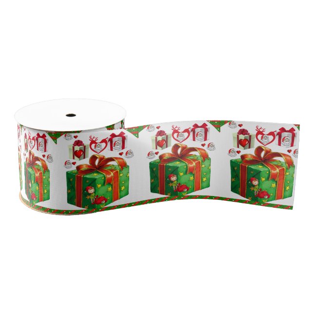 Christmas Decorative Ribbon Grosgrain Ribbon (Spool)