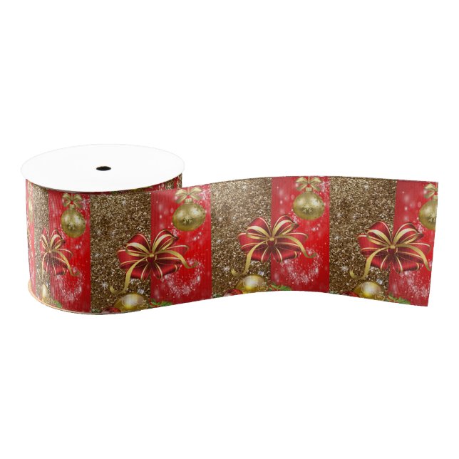 Christmas Decorative Ribbon Grosgrain Ribbon (Spool)