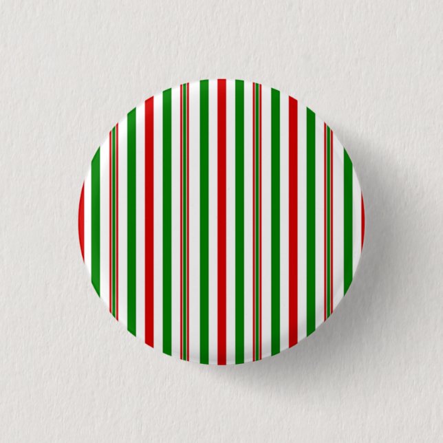 Christmas Decorative Stripes 3 Cm Round Badge (Front)