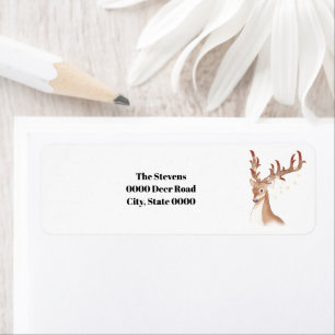 Christmas Deer address