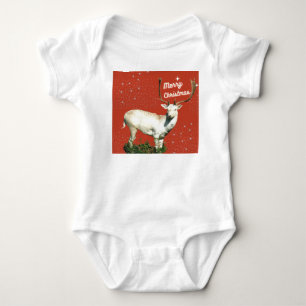 Christmas Deer Baby Bodysuit