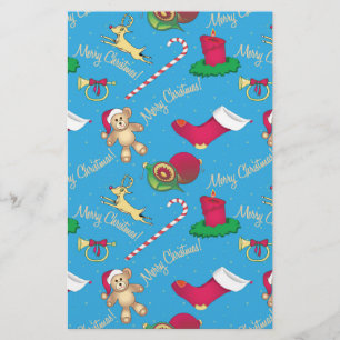 Christmas deer,bear and candle stationery