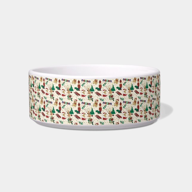 Christmas deer,bear,cat and Nutcracker Bowl (Front)