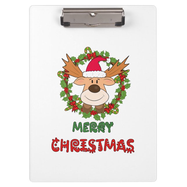 Christmas deer clipboard (Front)