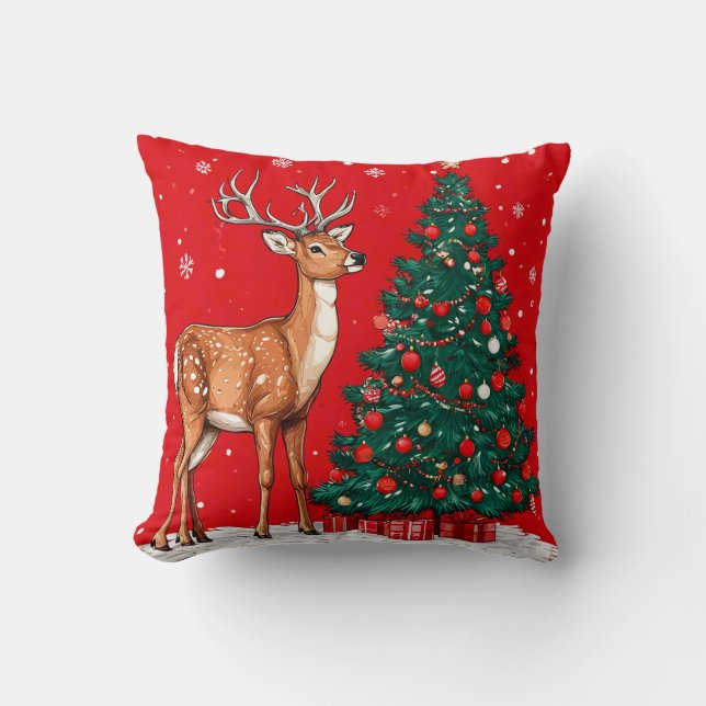 Christmas deer cushion (Front)