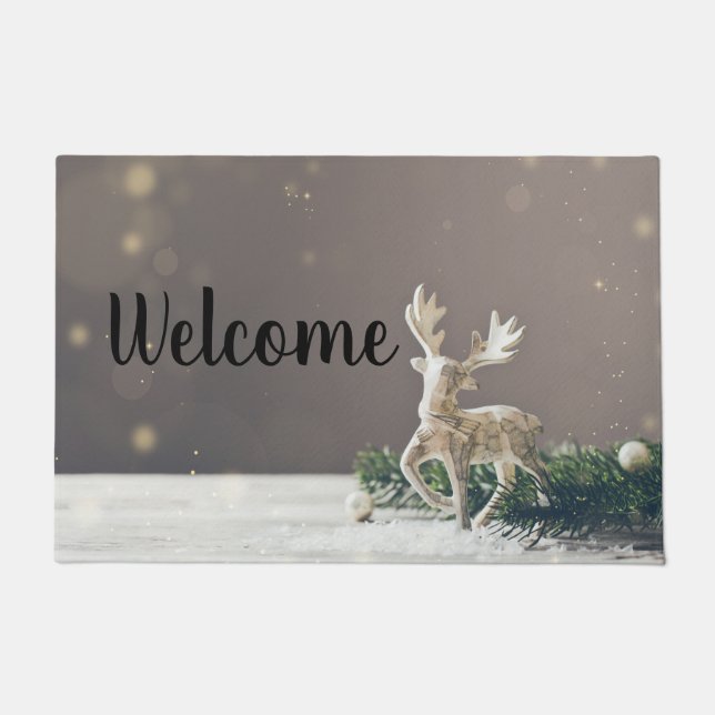 Christmas Deer Custom doormat (Front)