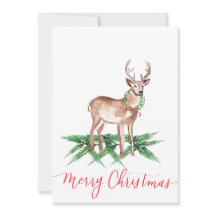 Christmas Deer Flat Cards