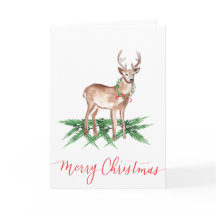 Christmas Deer Folded Cards
