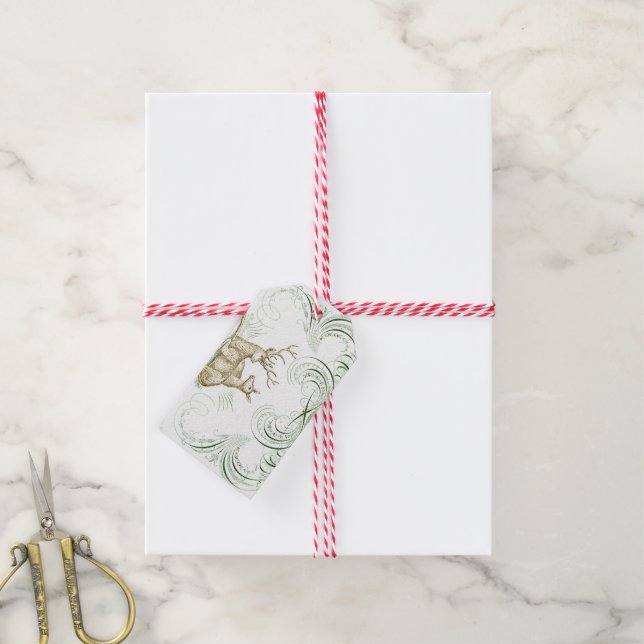 Christmas Deer Gift Tags (With Twine)