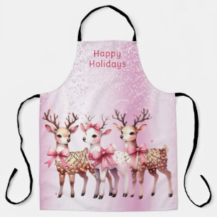 Christmas Deer Holiday Apron