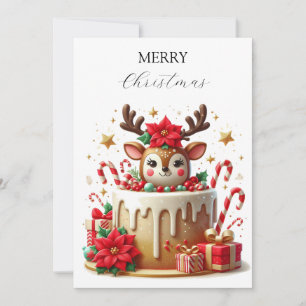 Christmas Deer Holiday Card