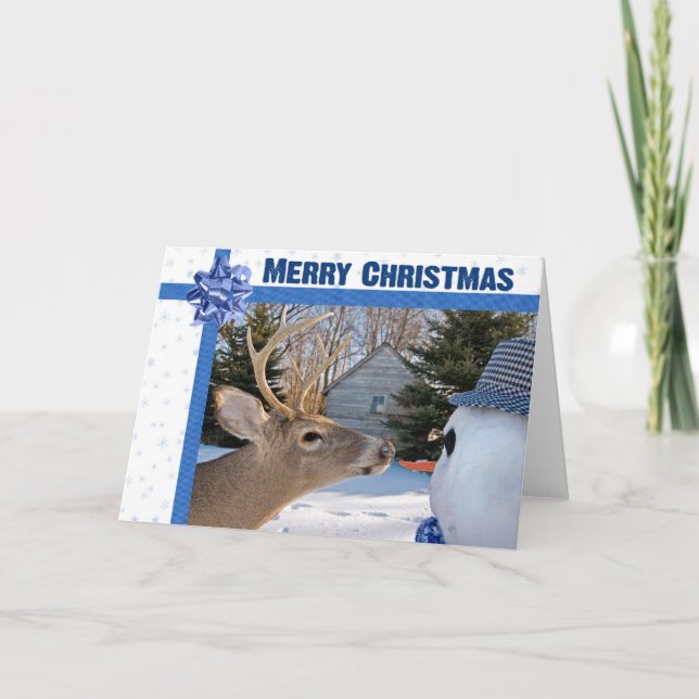 Christmas Deer Holiday Card (Front)