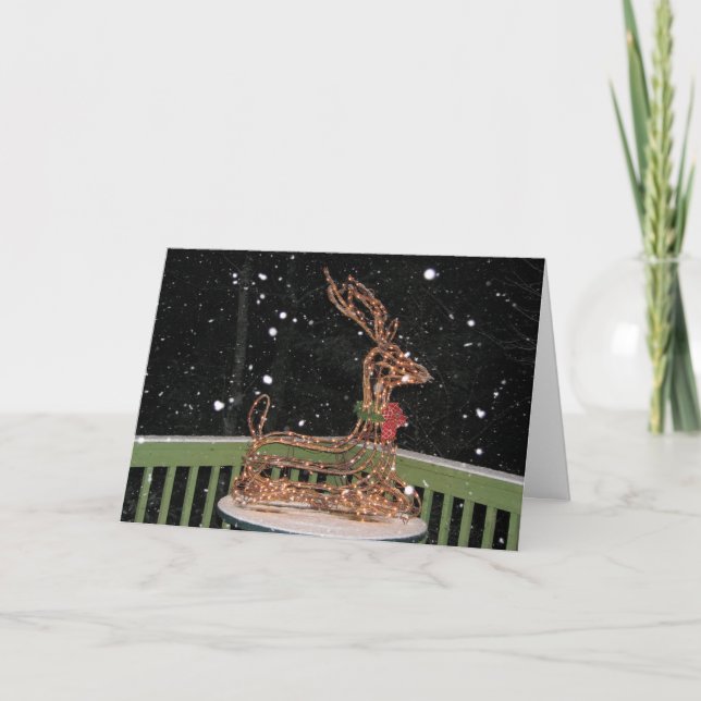 Christmas Deer Holiday Card (Front)