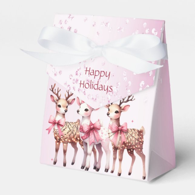 Christmas Deer Holiday Gift Box (Front Side)
