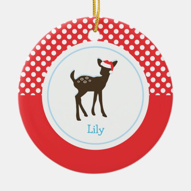 Christmas Deer | Holiday Ornaments (Front)