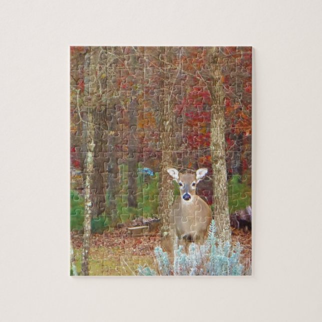 Christmas Deer Jigsaw Puzzle (Vertical)
