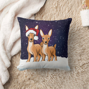 Christmas Deer KiniArt Cushion