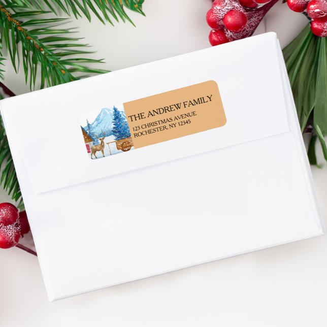 Christmas Deer & Landscape Address (Creator Uploaded)