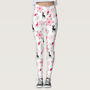Christmas deer leggings