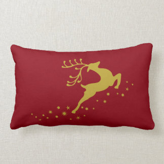 Christmas deer lumbar cushion
