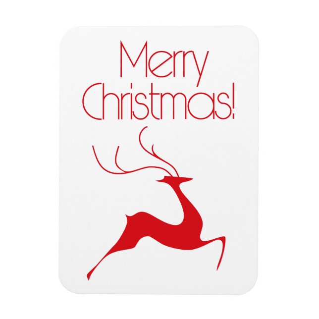 Christmas deer magnet (Vertical)
