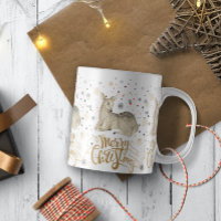 Christmas Deer & Merry Christmas Typography