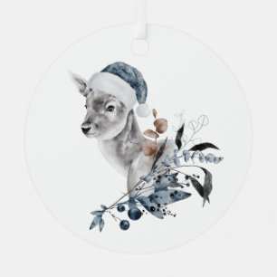 Christmas Deer Metal Tree Decoration